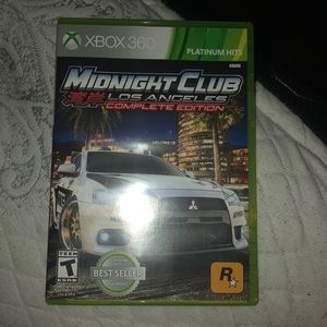 Xbox 360 midnight club game